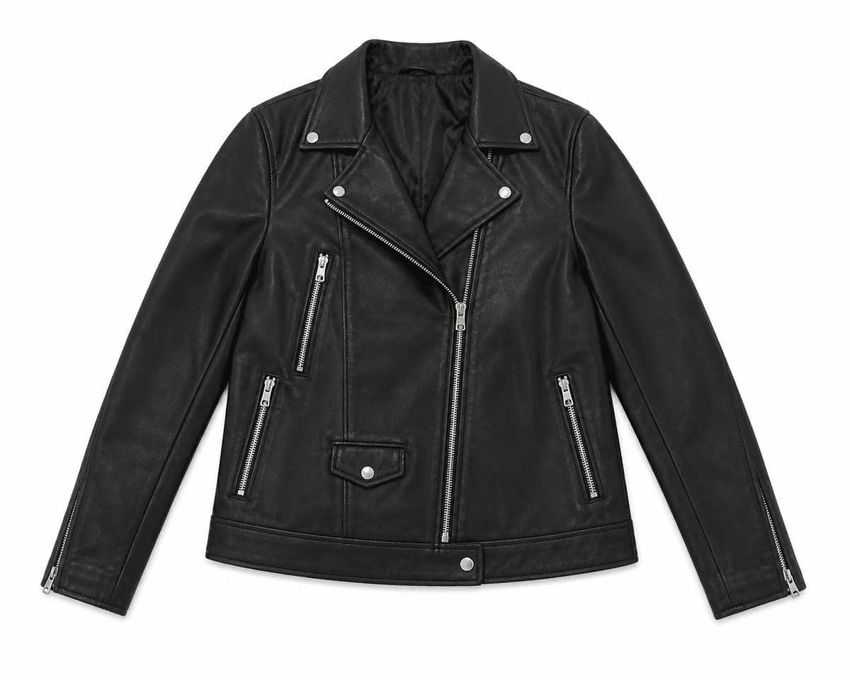 Sheep Nappa – Black Biker Jacket