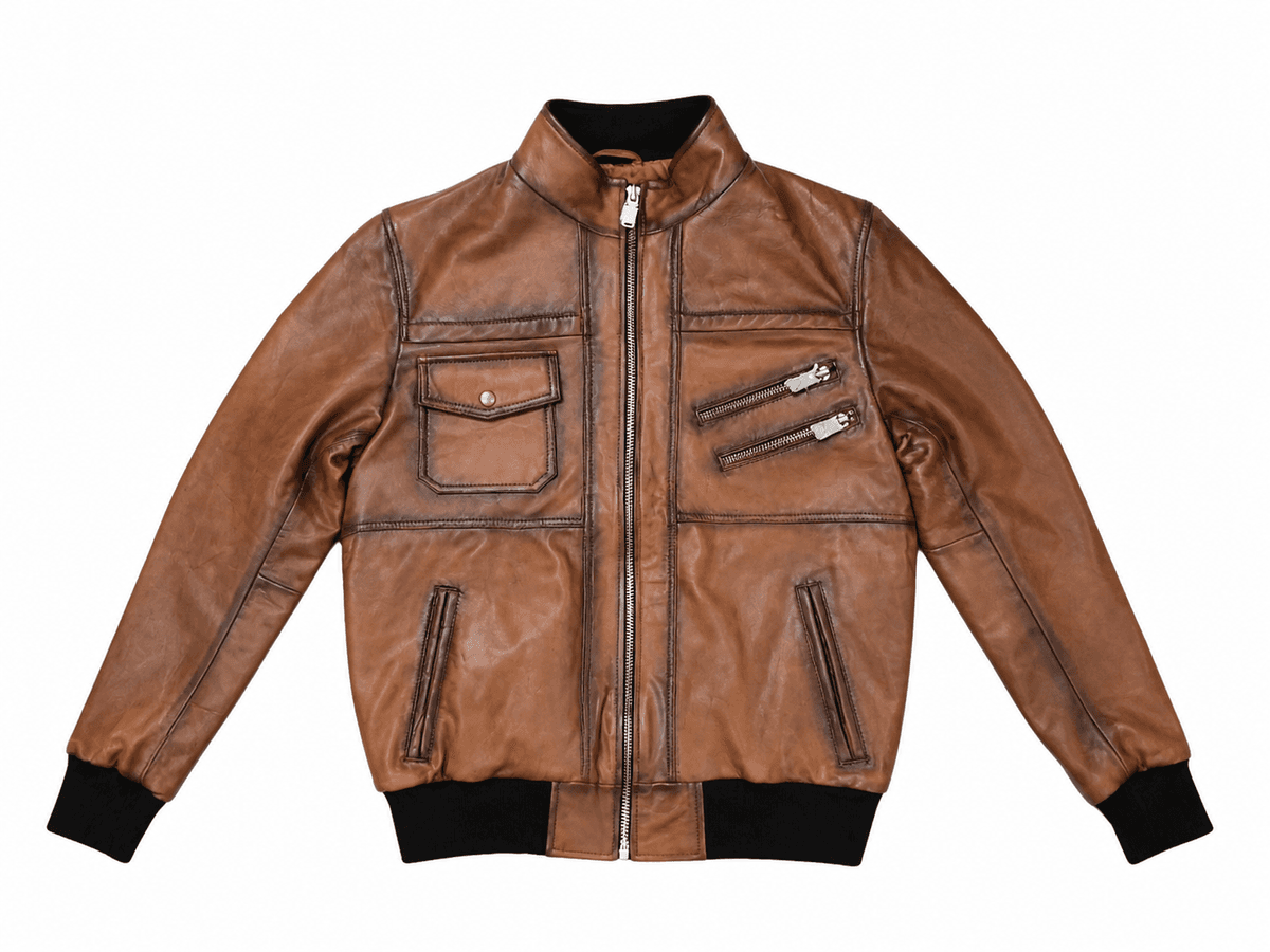 Sheep Waxy Nappa – Tan Bomber
