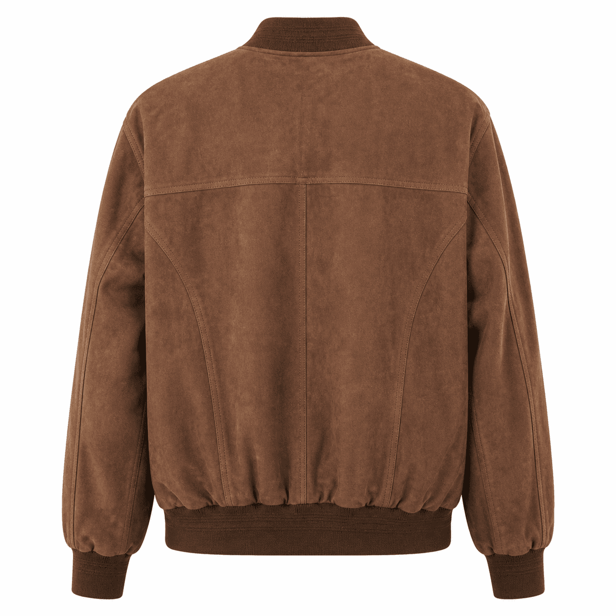 Suede – Tobacco Zipper Polo view 2